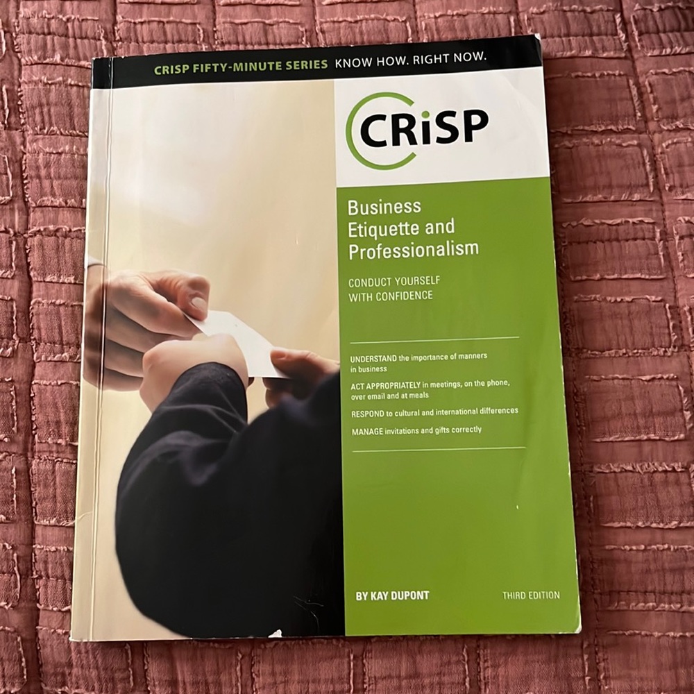 Business etiquette and professionalism by kay dupont